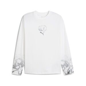 Puma Mens Small Scoot Lab Long Sleeve Basketball T-Shirt 100% Cotton